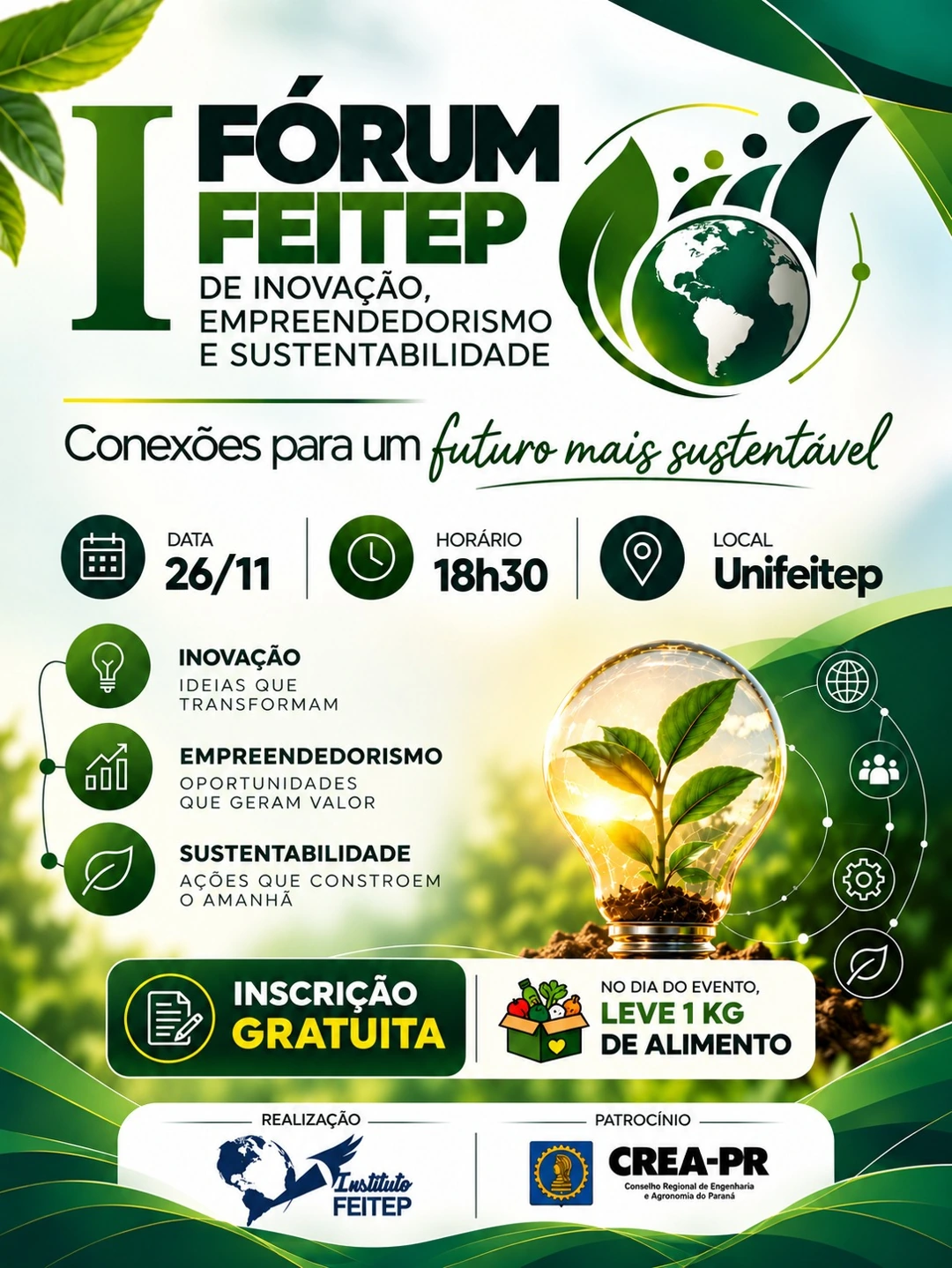 Divulgação do I Fórum FEITEP