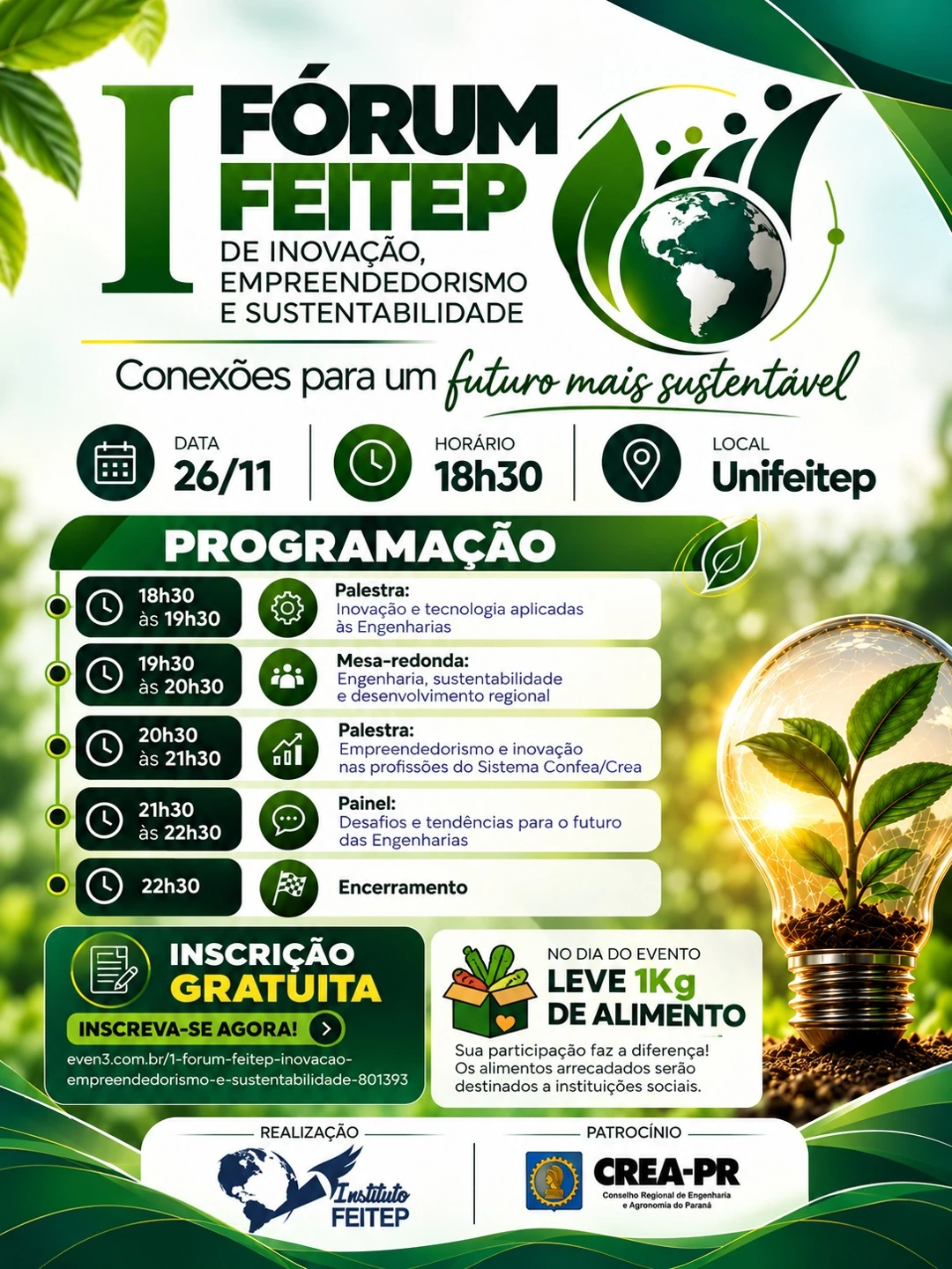 Programação completa do Fórum