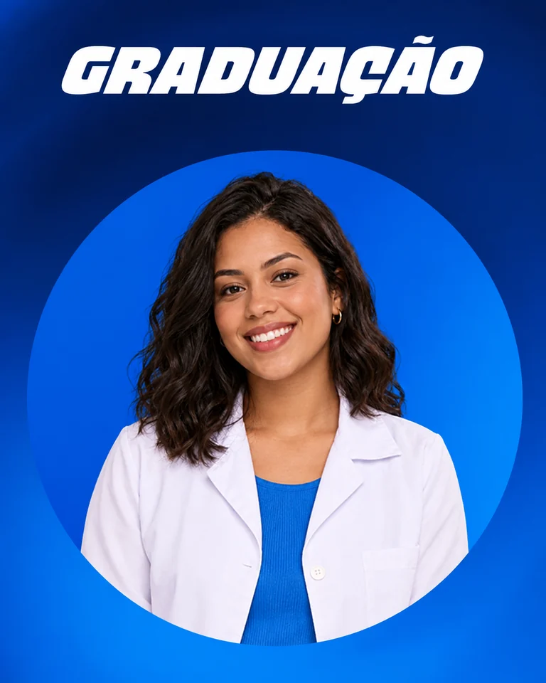 Estudante na campanha de graduação da UniFeitep